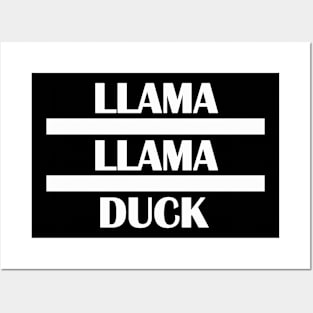 llama llama duck Posters and Art